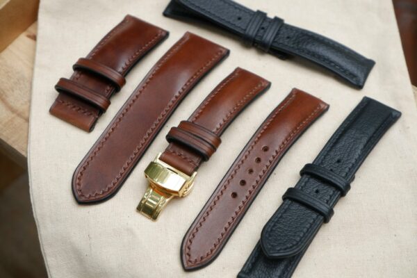 epsom leather strap watch - Shop talos-w-leather Watchbands - Pinkoi