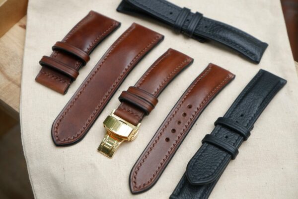 20mm black epsom leather ready to wear watch strap RWES28