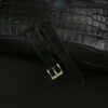 Junleather Black Alligator Leather Watch Strap