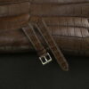 Junleather Dark Olive Alligator Leather Watch Strap