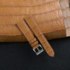 Junleather Light Brown Alligator Leather Watch Strap
