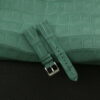 Junleather Nubuck Green Alligator Leather Watch Strap