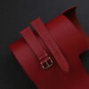 Junleather Red Epsom Leather Watch Strap