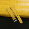 Junleather Yellow Alligator Leather Watch Strap